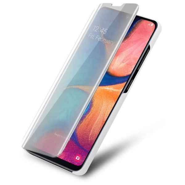 Coque - CADORABO - Galaxy A10e / A20e - Silver - Clear View - Flexibel Pengar