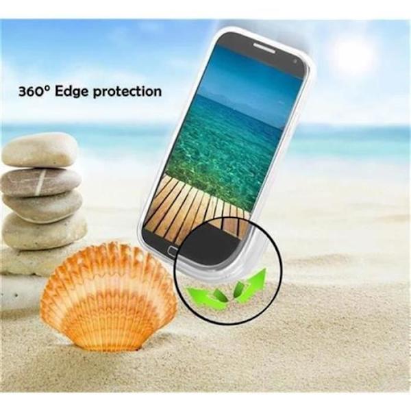 HTC ONE E9 SEMI TRANSPARENT Fodral Cadorabo DESIGN S Gel TPU Silikonskydd Fodral Skydd Ultra Slim Bumper