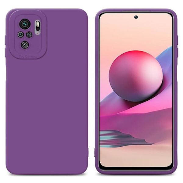 Coque för Xiaomi RedMi NOTE 10 4G / RedMi NOTE 10S i FLUID VIOLETT MAT Fodral Etui Case Cover i flexibel TPU-silikon Skydd Lila