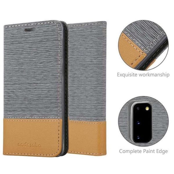 Skyddsfodral för Samsung Galaxy S20 i LJUST GRÅ BRUN Stötskyddande Etui Grå
