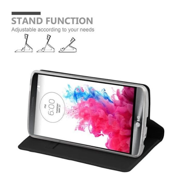 Cadorabo Fodral till LG G3 i KLASSIG SVART