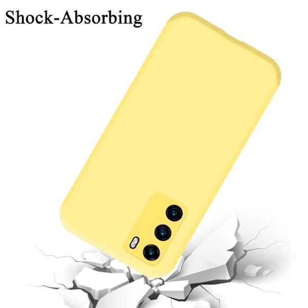 Skyddsfodral - CADORABO - Huawei P40 - Silikon TPU - Tunn design - Stöt skydd Gul