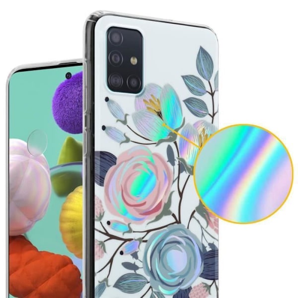 Etui Samsung Galaxy A51 4G / M40s PIONFLODER - CADORABO - Blommönster - Silikon TPU