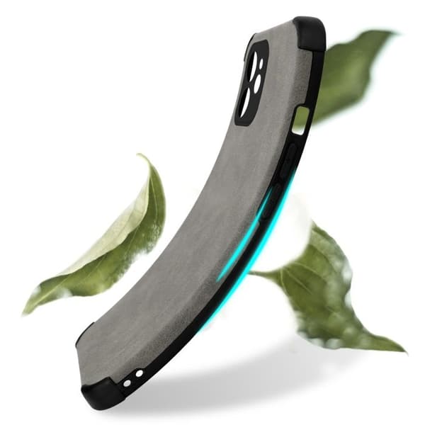 iPhone 12 Fodral Grå Sand Skydd Grå