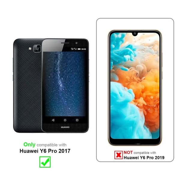 Helt härdat skärmskydd för Huawei Y6 PRO 2017 Vit