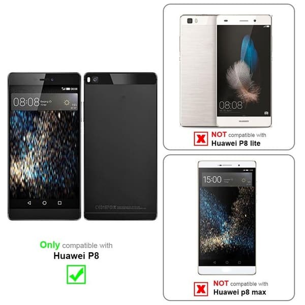 Fodral för Huawei P8 Hölje i BLÅ BRUN Skyddsetui Blå