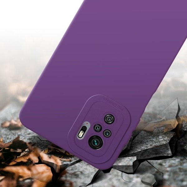 Coque för Xiaomi RedMi NOTE 10 4G / RedMi NOTE 10S i FLUID VIOLETT MAT Fodral Etui Case Cover i flexibel TPU-silikon Skydd Lila