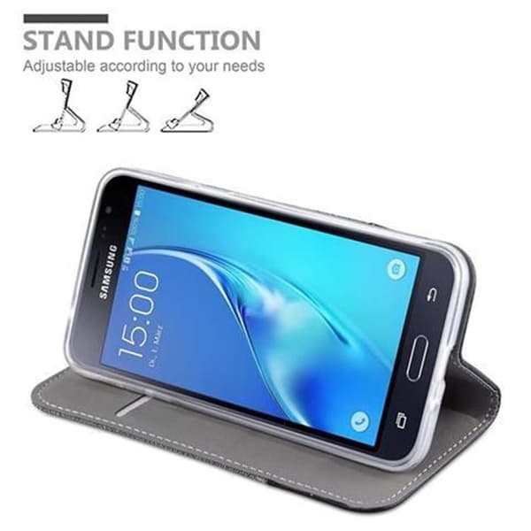 Skyddsfodral för Samsung Galaxy J3 2016 i GRÅ SVART Stötskyddande Etui Grå