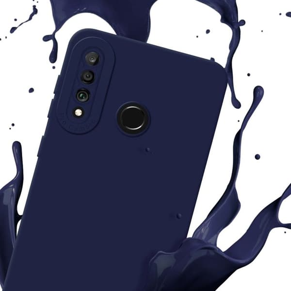 Skyddsfodral för Huawei P30 LITE i MÖRKBLA FLUID Antichock Blå