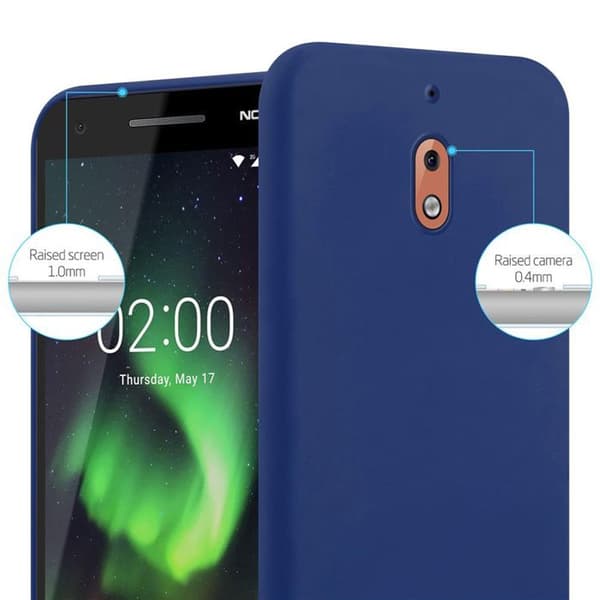Skyddsfodral för Nokia 2.1 CANDY MÖRKBLEU Stötskydd i silikon Blå