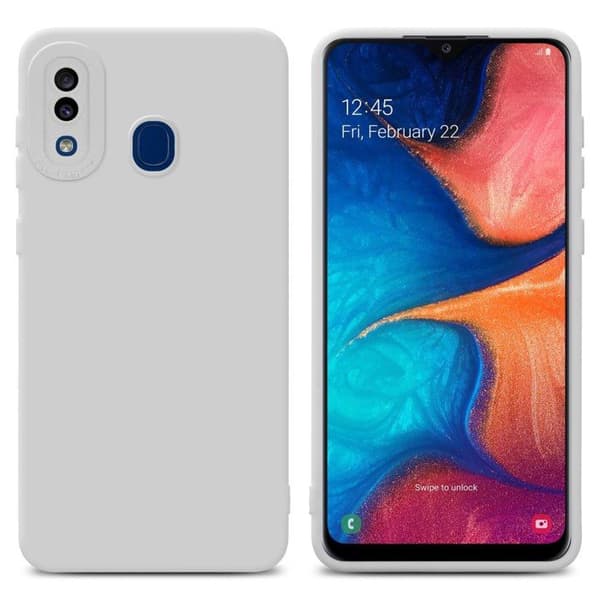 Skyddsfodral för Samsung Galaxy A20 / A30 / M10s i FLUID VIT Stötsäker Vit