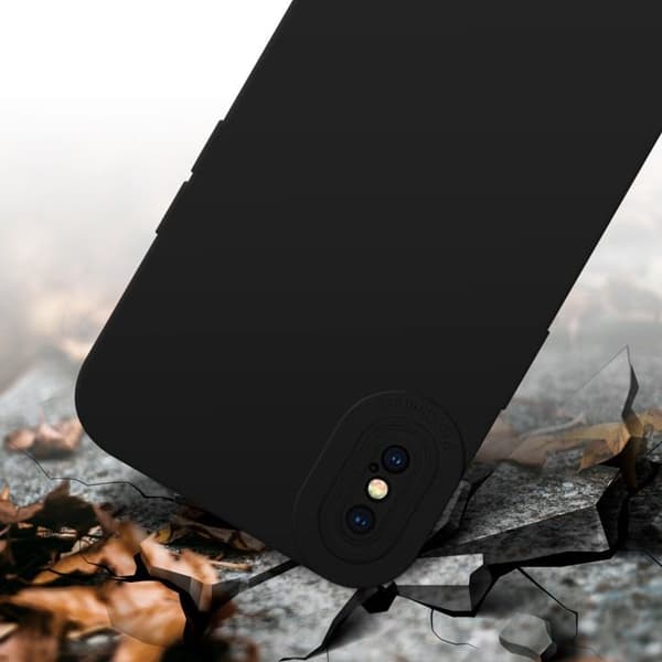 Skyddsfodral för iPhone XS MAX i FLUID SVART Stötsäker Svart