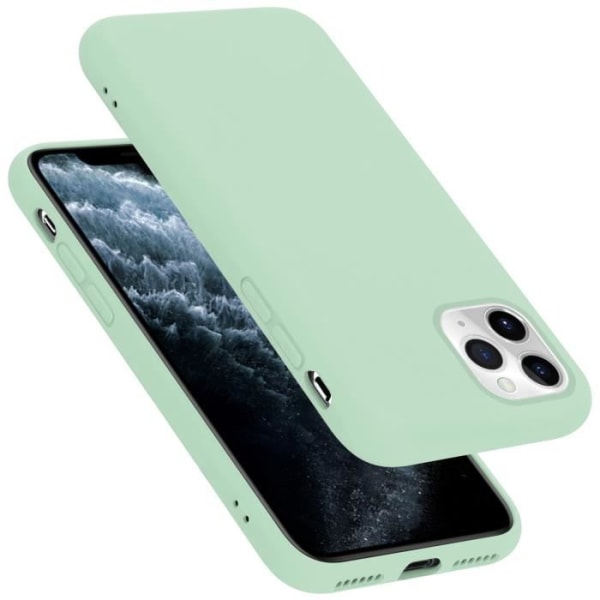 Fodral till Apple iPhone 11 PRO i LIQUID LIGHT GREEN Cadorabo Cover Silikon TPU