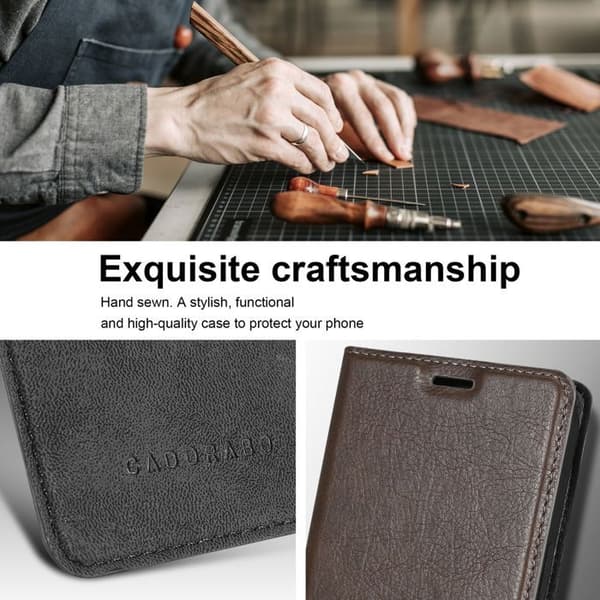 Etui för iPhone 16 PRO MAX Fodral i MÖRKBROWN brun