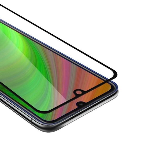 Helskärmsskydd för Honor 8A Prime - CADORABO - Härdat glas - Reptålig Transparent med svart