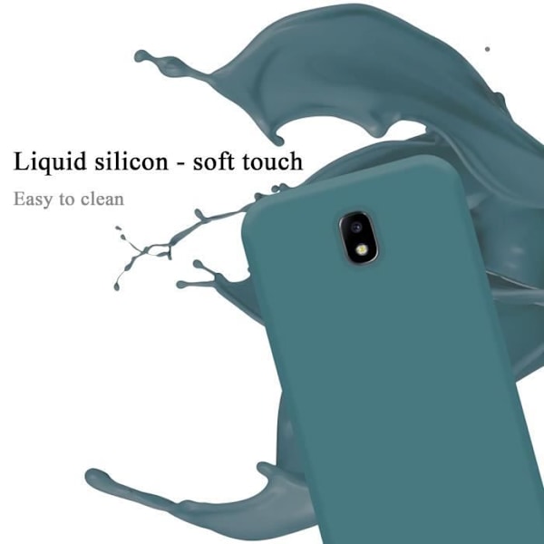 Coque - CADORABO - Samsung Galaxy J5 2017 - Silicon TPU - Ljusgrön - Stötskydd Ljusgrön