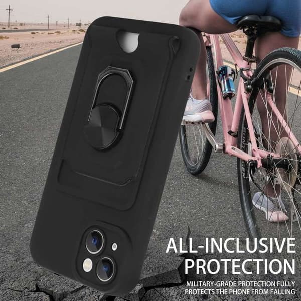 Skyddsfodral för iPhone 13 MINI med justerbar axelrem Svart