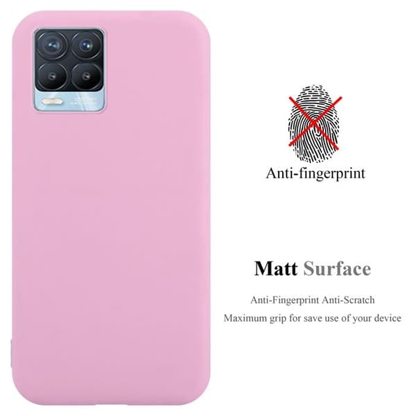 Skyddsfodral för Realme 8 4G / 8 PRO CANDY ROSE VIF Stötskydd Silikon Ros