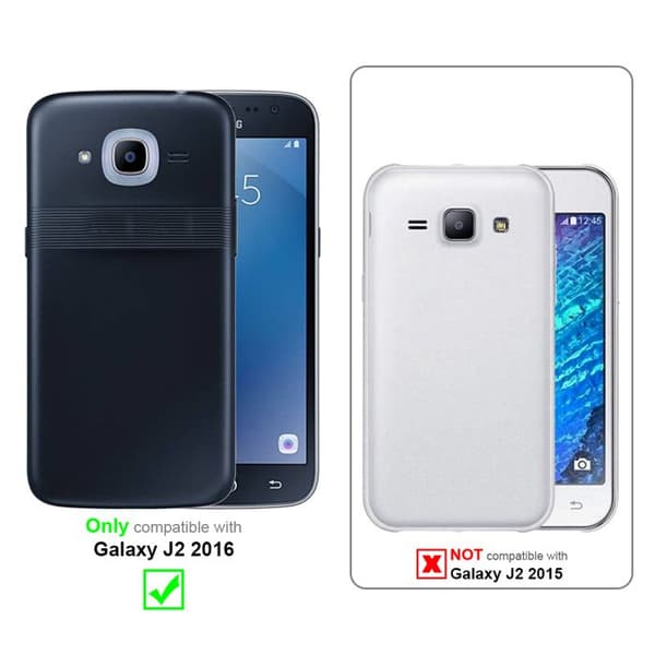 Skydd för Samsung Galaxy J2 2016 STJÄRNSTÖV SILVER Glittrande Pärlor Grå