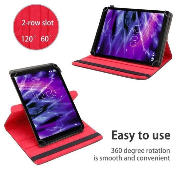 Tablet-fodral - Cadorabo - Medion LifeTab X10301 - Syntetiskt läder - 360° skydd - Stödfunktion Brun