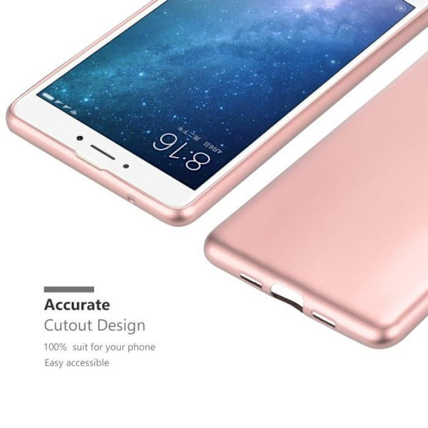 Coque - CADORABO - Xiaomi Mi MAX 2 - METALLISK GULD - Silikon TPU - Lätt skydd METALLISK ROSEGULD