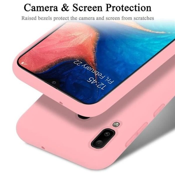 Cadorabo skal för Samsung Galaxy A20/A30/M10S - i Rosa - Flexibelt TPU-silikon Rosa