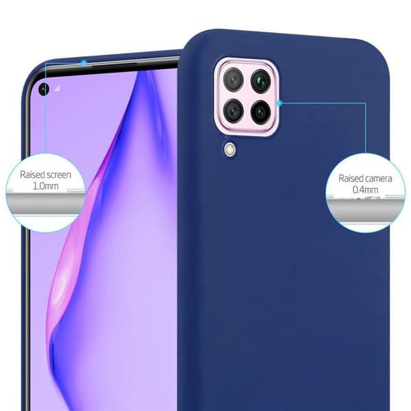 Skyddsfodral för Huawei NOVA 6 SE / P40 LITE / NOVA 7i MÖRKBLEU Stötskydd Silikon Blå