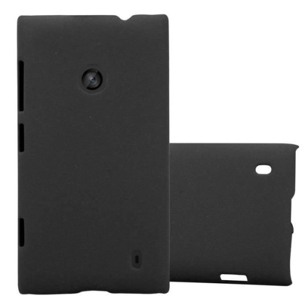 Coque - CADORABO - Nokia Lumia 520 - Hårdt Beskyttelse - Mat Design - Farve Sort Svart