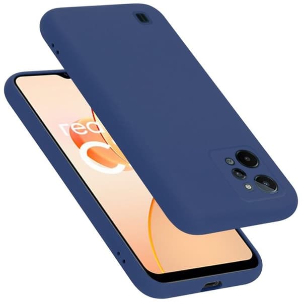 Skyddande stötsäker skal för Realme C31 i LIQUID BLUE Blå