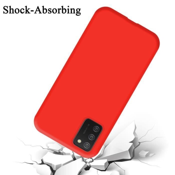 Fodral för Samsung Galaxy A02s i LIQUID Red Cadorabo Cover Silikon TPU