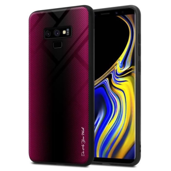 Fodral till Samsung Galaxy NOTE 9 Skal i CRAMIN ROSE Fodral Skydd i härdat glas och TPU silikon