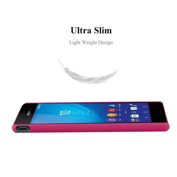 Coque - CADORABO - Sony Xperia M4 AQUA - Hårdförsvar - Matt design - Färg Rosa Rosa