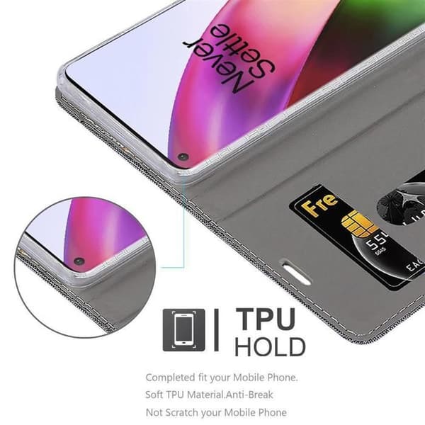 Skyddsfodral för OnePlus 8 i GRÅSVART Stötskyddande Etui Grå
