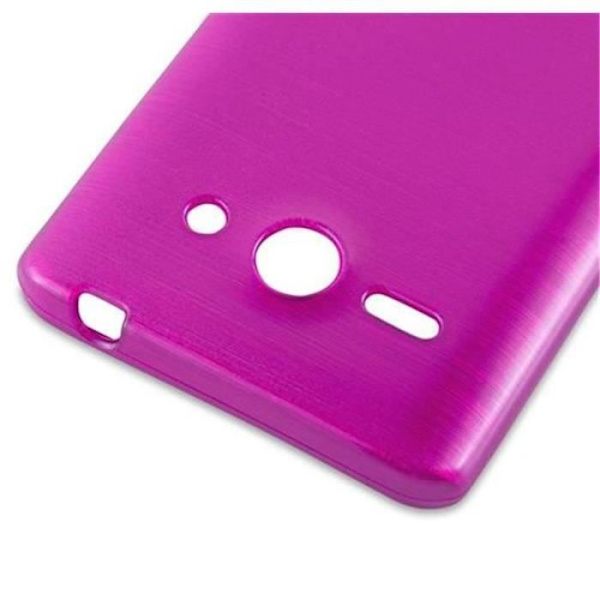 Coque Huawei ASCEND G520 / G525 ROSA VIF Cadorabo DESIGN BROSERAD Fodral TPU Silikon Skydd Etui Case Cover Ultra Slim Bumper