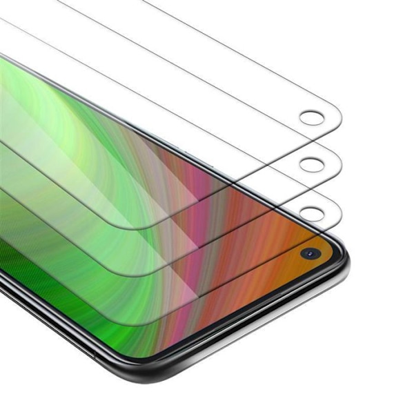3x Härdat glas för skärm till Oppo A92 Skyddsfilm i HÖG TRANSPARENS Vit