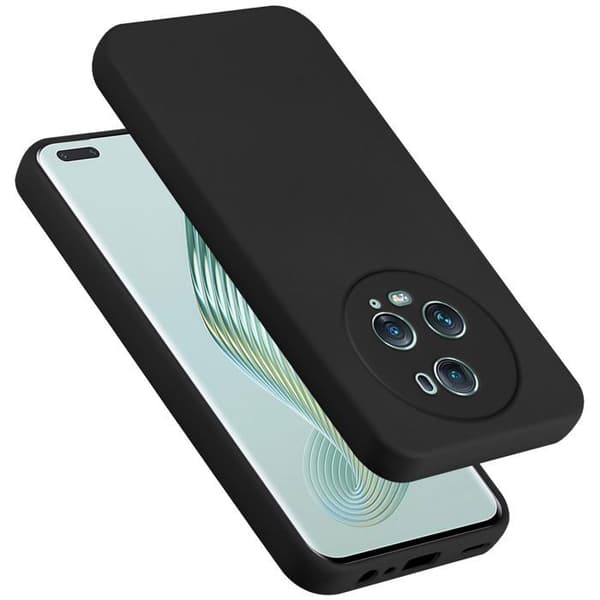 Skyddande stötsäker skal för Honor Magic 5 Pro i LIQUID BLACK Svart