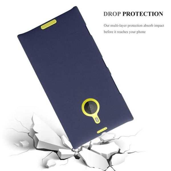 Coque - CADORABO - Nokia Lumia 1520 - Hårdt Beskyttelse - Mat Design - Blå Farve Blå