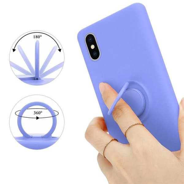 iPhone XS MAX-fodral i LIQUID LIGHT PURPLE Stötskydd Violett
