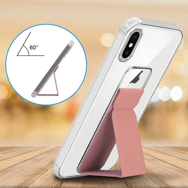 iPhone XS MAX ROSA skal med stöd och ställfunktion Ros