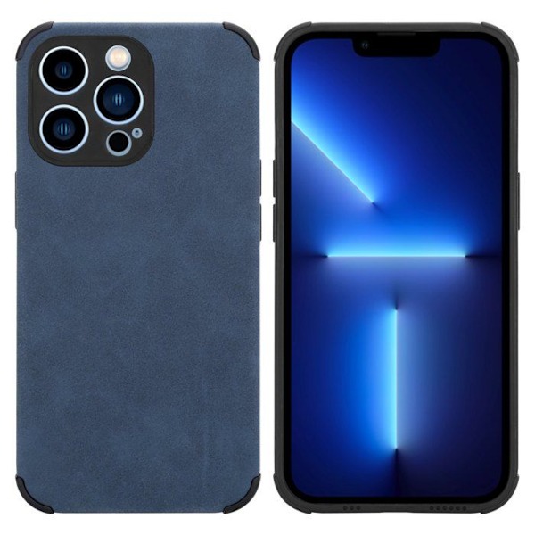 Coque för Apple iPhone 11 PRO MAX Etui i Saphir Blå Hölster Täcka Fodral i Silikon TPU elegant konstläder Blå