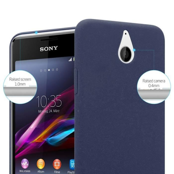 Coque - CADORABO - Sony Xperia E1 - Hårdskydd - Matt Design - Blå Färg Blå