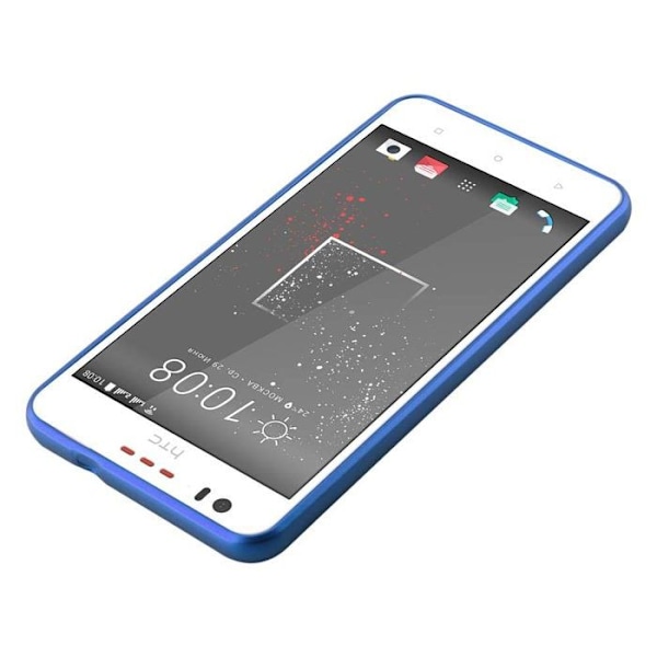 Coque för HTC Desire 10 LIFESTYLE / Desire 825 Husse i METALLIC BLÅ Etui Case Cover Skydd Silikon TPU Cover matt Blå