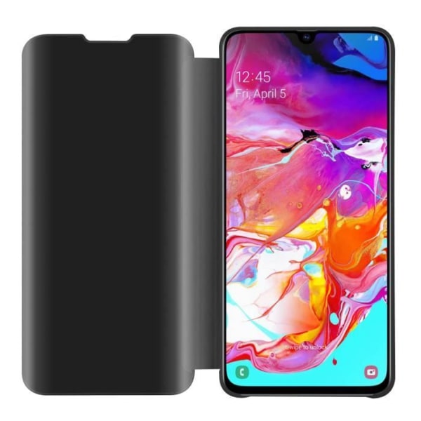 Coque - CADORABO - A70 / A70s - Clear View - 360-gradigt skydd - Modern design Svart