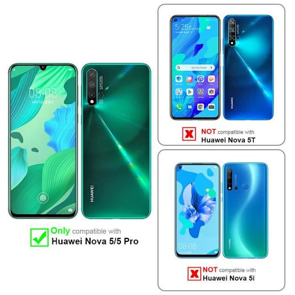 Coque - CADORABO - NOVA 5 / 5 PRO - Silikon TPU - Mörk blå candy - Stötskydd Godis mörkblå