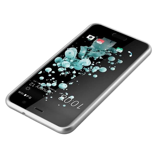 Skyddsfodral för HTC U PLAY Skyddsfodral i MATTSILVER Metallic Design Grå