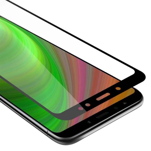 Cadorabo skärmskyddsfilm i helglas för Xiaomi RedMi NOTE 5 i TRANSPARENT med SVART härdat härdat Transparent