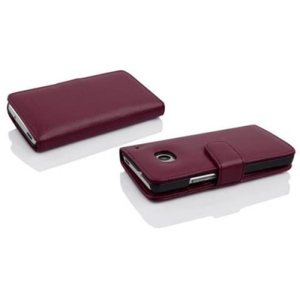 HTC ONE M4 MINI Fodral - CADORABO - Lila - Imiterat läder - Skyddsfodral - 360° flik Lila