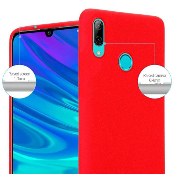 Fodral för Honor 10 LITE / Huawei P SMART 2019 Fodral i FROST RED Fodral Skydd Silikon TPU Fodral Frost Röd