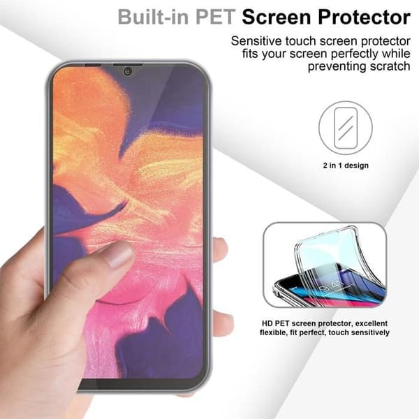 Transparent skydd för Samsung Galaxy A10 / M10 Vit
