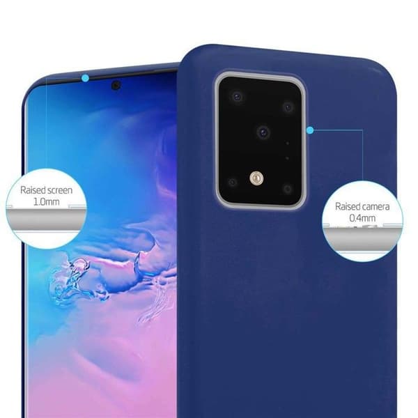 Skyddsfodral för Samsung Galaxy S20 ULTRA MÖRKBLEU Stötskydd Silikon Blå